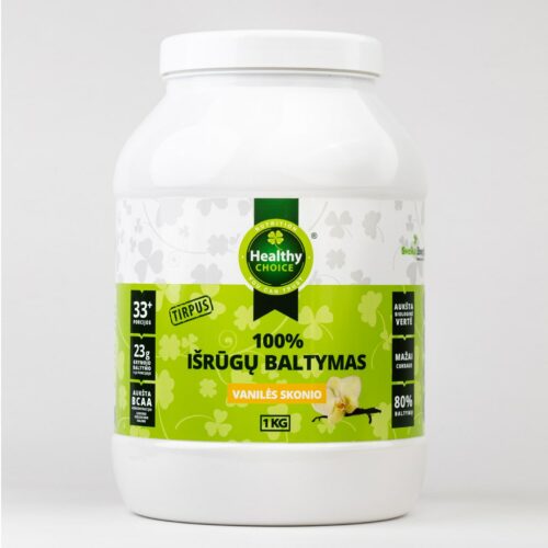 100% išrūgų baltymai vanilės skonio, 1kg