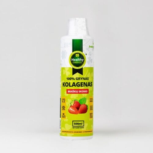100% grynas kolagenas braškių skonio, 500ml