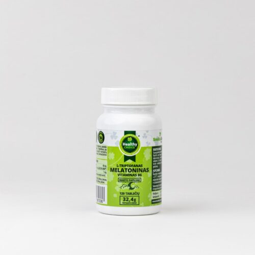 Melatoninas + Tryptofan + B6 120 tablečių