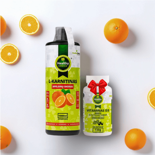Perkant L-Karnitiną - Vitaminai D3 DOVANŲ!